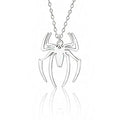 Cute Spider Animal Pendant Necklace for Girls Silver Color Chain Necklace Y2K Style Women Neck Accessories Trendy