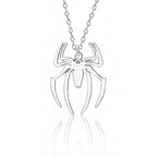 Cute Spider Animal Pendant Necklace for Girls Silver Color Chain Necklace Y2K Style Women Neck Accessories Trendy