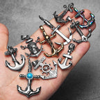 Pirate Anchor Pendant Necklace — Stainless Steel