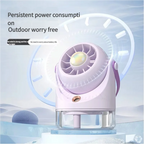 MEET SUN usb charging mini electric fan desktop spray air conditioning fan 3 grade air conditioning water-cooling fan