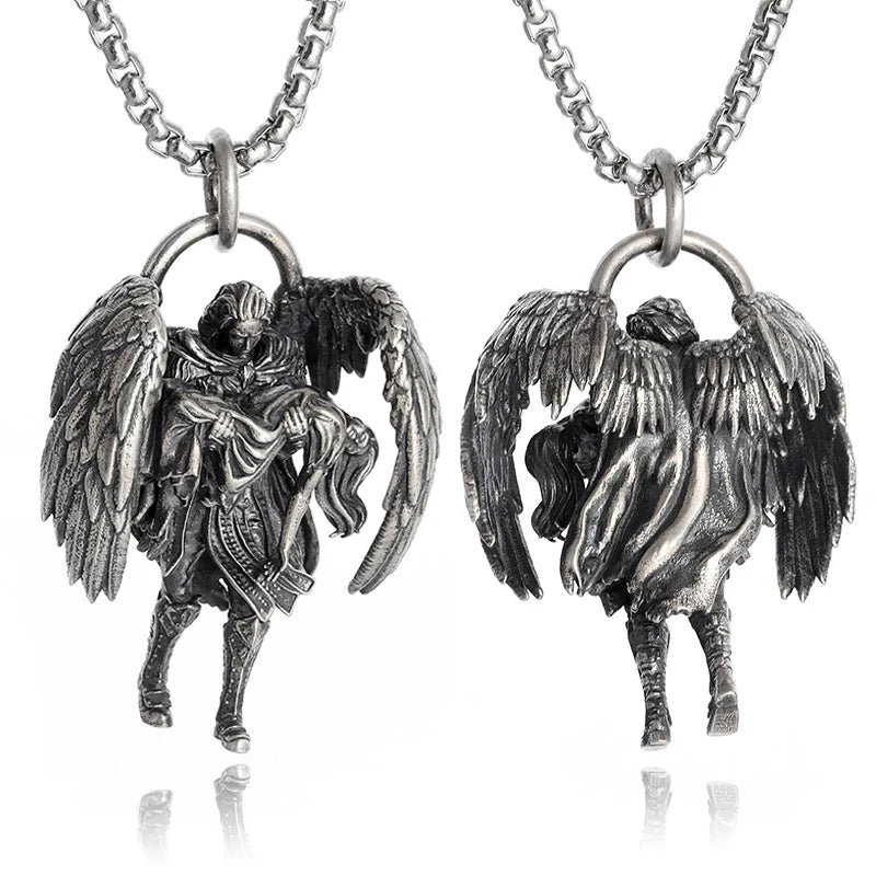 Vintage Cthulhu Mythos Octopus Sea Monster Pendant Necklace for Men Hip Hop Fashion Cool Jewelry Gift
