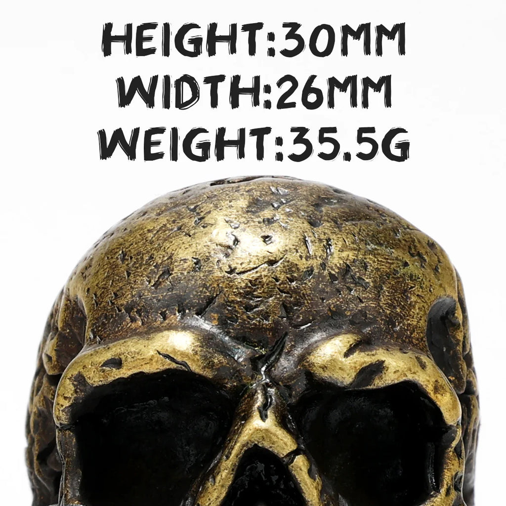 Copper Skull Ring — Stainless Steel