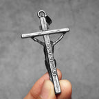 3D Jesus Cross Pendant — Stainless Steel