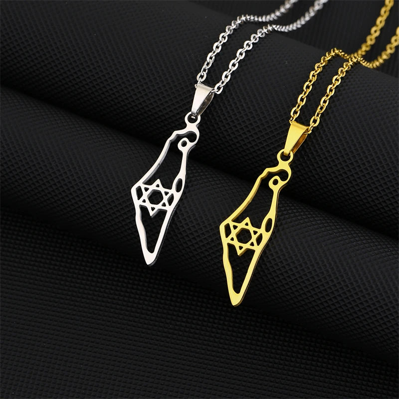 Israel Hexagram Star Pendant Necklace