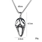 Ghost Steel Pendant Retro