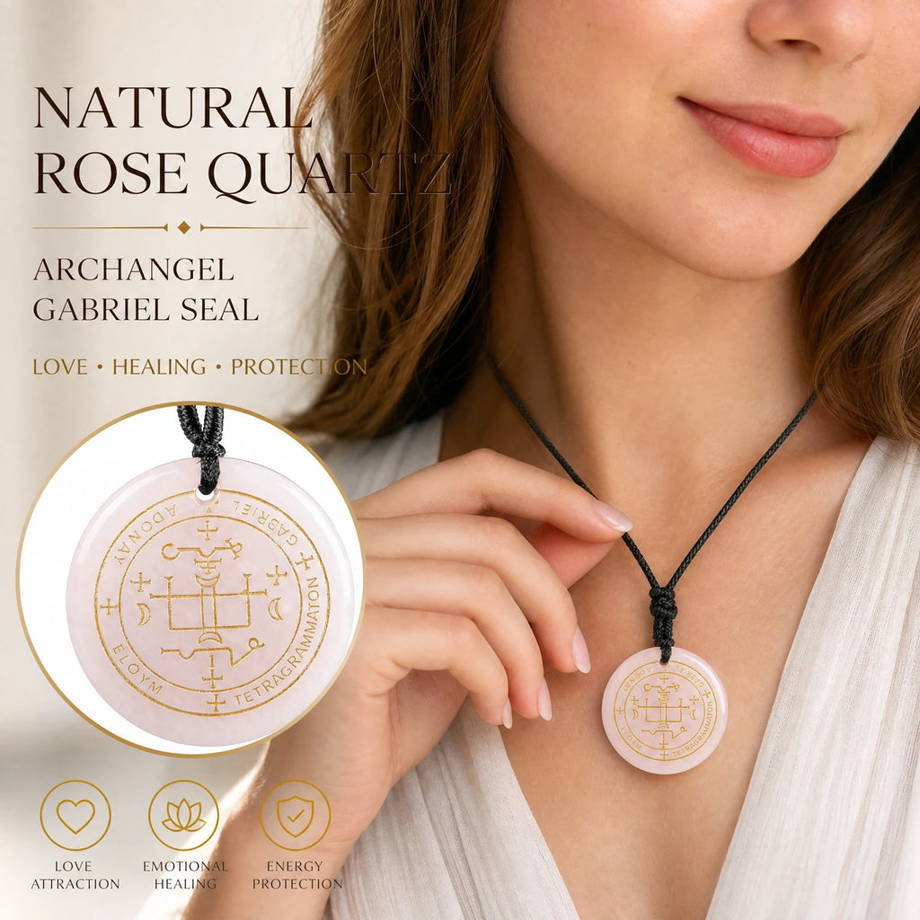Iced Out Archangel Gabriel Pendant Necklace 30mm