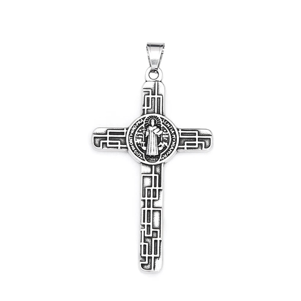 Cross Steel Pendant Vintage 316L Punk Religious
