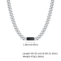 Cuban Link Chain Choker Necklace — Stainless Steel
