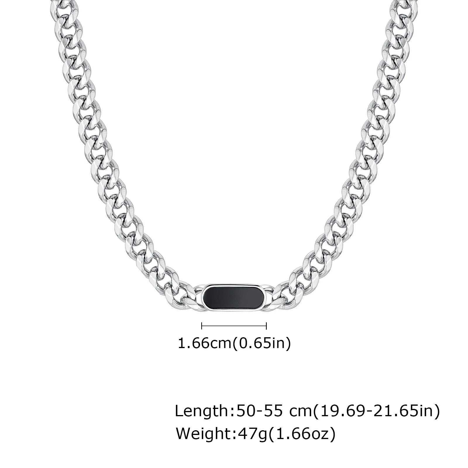 Cuban Link Chain Choker Necklace — Stainless Steel