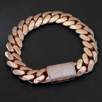 Rose Gold Cuban Chain Necklace 30/40MM Heavy