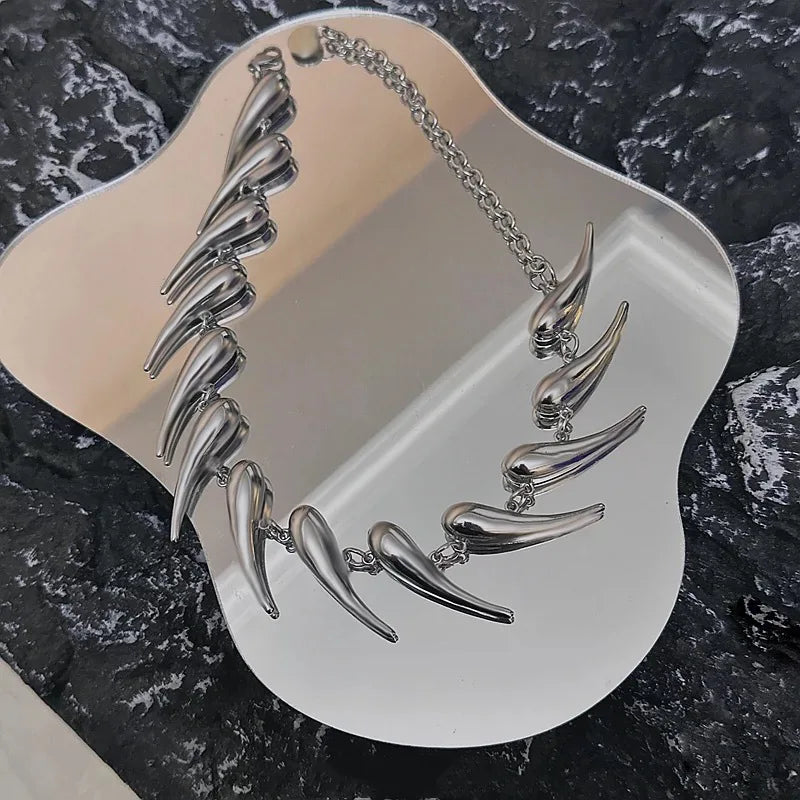 Cyberpunk Choker Pendant Necklace