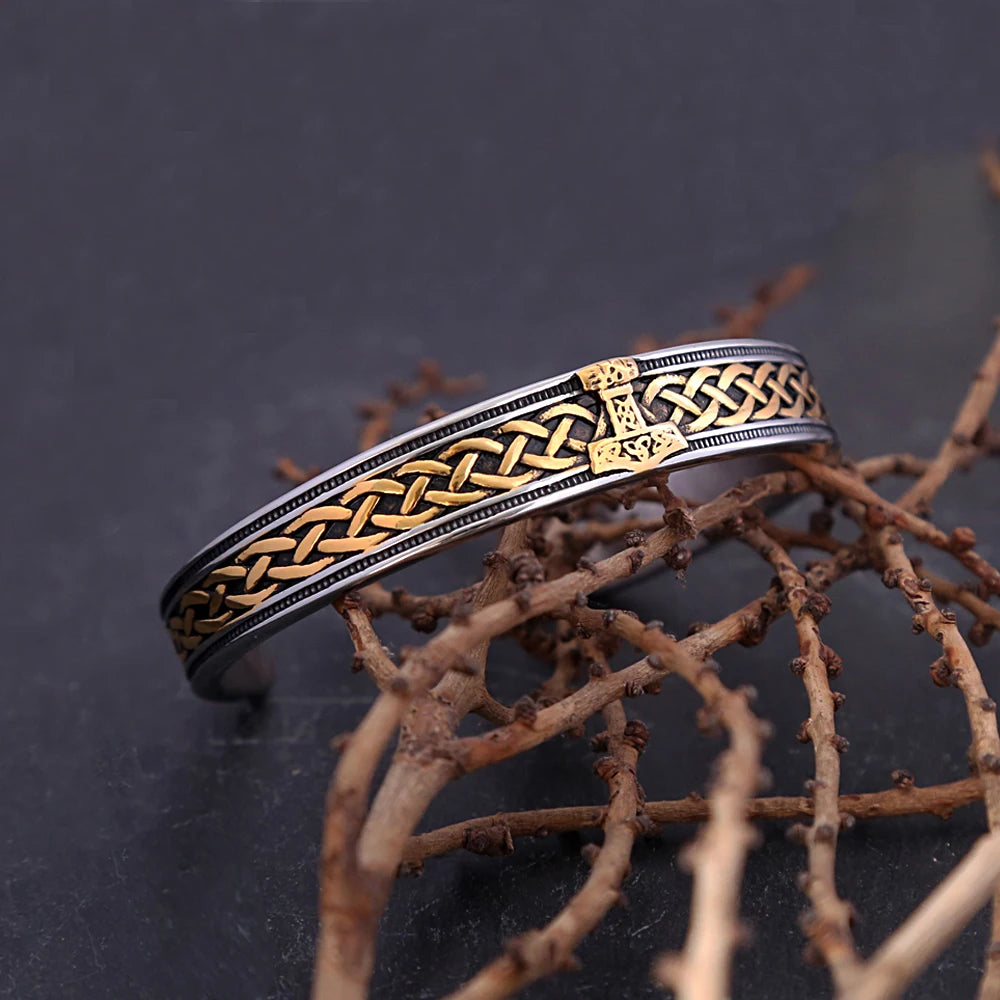 Viking Thor Hammer Bracelet — Stainless