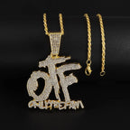 Hip Hop Ice Out Dollar Money Bag Necklace Shiny Cubic Zirconia Wallet Pendant for Men Women Hip Hop Rock Rap Cool Jewelry