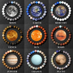 Rope Steel Bracelet Moon 8MM Solar System