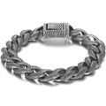 Retro 10MM Width Curb Cuban Link Chain Bracelet for Men Solid 316L Stainless Steel Casting Bracelets & Bangles Boys