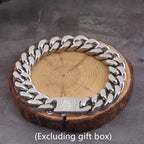 A shiny 316 stainless steel color-preserving hip-hop style necklace, trendy Nordic Viking Cuban chain for men