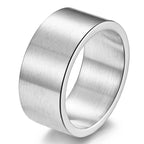 10mm Wide Band Ring — Stainless Steel