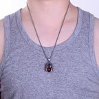 Dragon Claw Stone Pendant — Stainless Steel