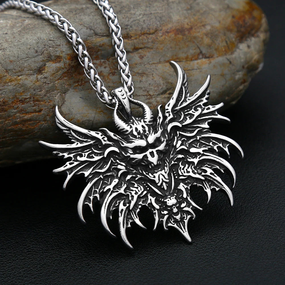 Skull Pendant Necklace — 316L Stainless Steel