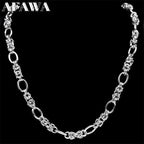 Woven Byzantine Chain Necklace — Stainless Steel