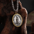 Our Lady of Guadalupe Medal Pendant Stainless Steel Virgin Mary Necklace Women\\'s Prayer Jewelry Catholic Gift
