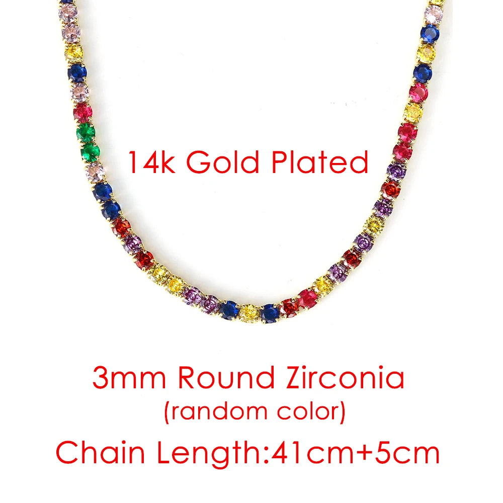 Iced Out Tennis Choker — Stainless Steel