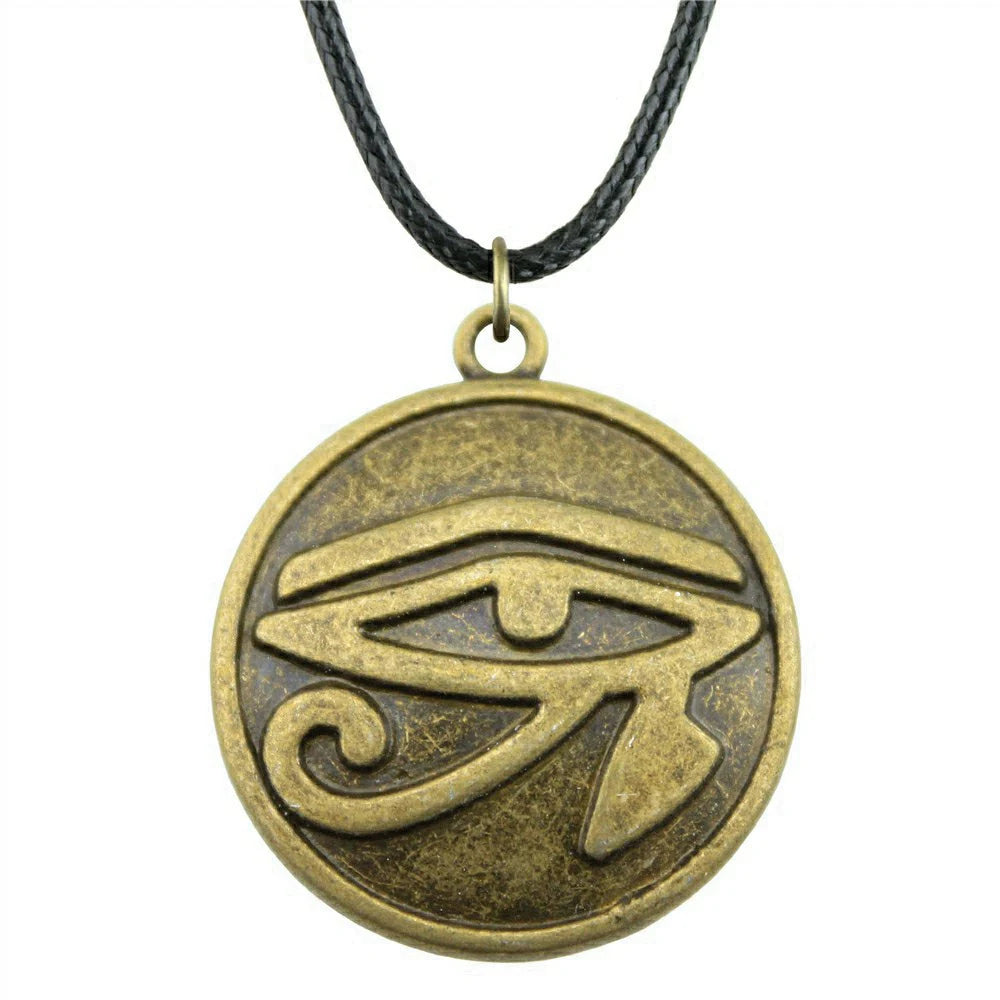 Eye of Horus Pendant Necklace — Egyptian Protection Amulet