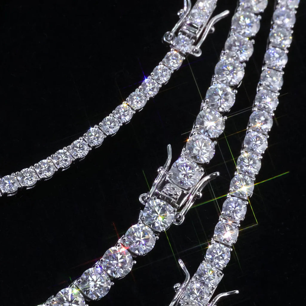 Silver 925 VVS Moissanite Tennis Bracelet 2/3/4/5MM
