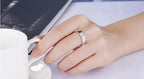 925 Sterling Silver Shining crystal moissanite Rings For Men's size 7/8/9 Fashion Party Gifts engagement wedding fine Jewelry