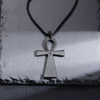 Vintage Christian Jesus Cross Stainless Steel Pendant Little Angel Prayer Necklace Men Women Faith Amulet Jewelry