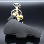 Iced Out Key Gold Chain Cheer Letter Word Full