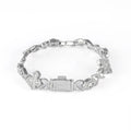 Iced Out Cross Cuban Bracelet Infinity CZ
