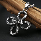 Gothic Snake Stainless Steel Pendant Necklace