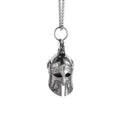 Spartan Roman Viking Bell Pendant Necklace Men Women Vintage Biker Punk Lucky Amulet Helmet Stainless Steel Jewelry Gift Dropshi