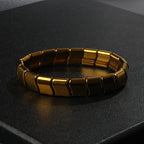 Fashion Wave Hematite Magnetic Bracelet Men Original Beaded Hematite Energy Bracelets for Women Positive Energy Jewelry