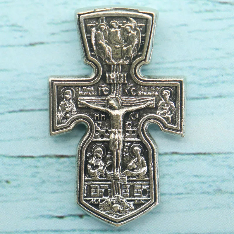 Crucifix Stainless Steel Pendant Necklace