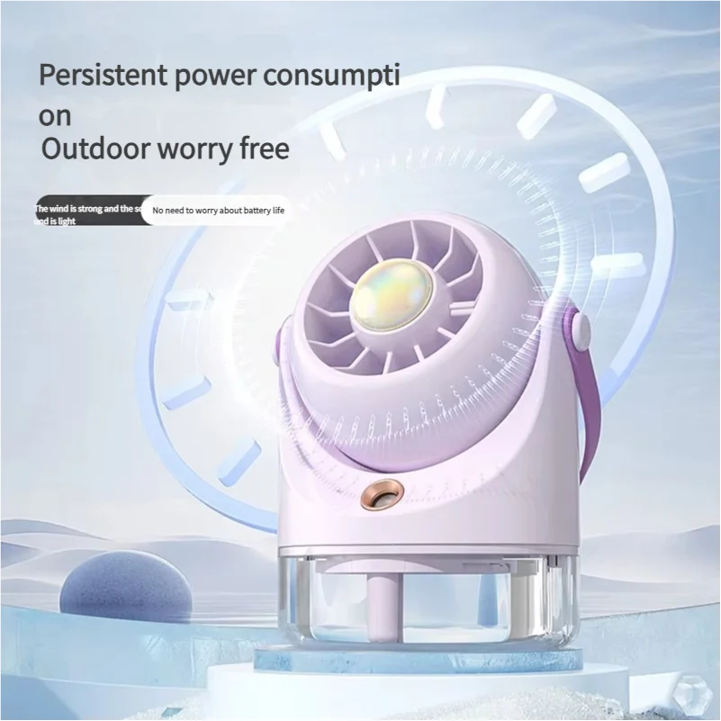 MEET SUN usb charging mini electric fan desktop spray air conditioning fan 3 grade air conditioning water-cooling fan