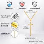 Sword Long Pendant Necklace — Stainless Steel