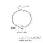 Bow and Arrow Chain Bracelet — Stainless Steel