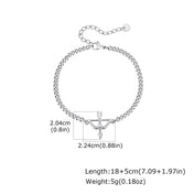 Bow and Arrow Chain Bracelet — Stainless Steel