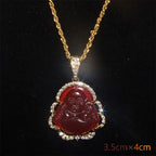 Gawu Box Pendant Can Be Opened Vajra Pestle Six-Character Sutra Zircon Buddha Necklace Male and Female Amulet Jewelry