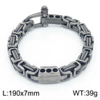 Byzantine Emperor Chain Bracelet — Stainless Steel 7mm