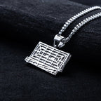 Iced Out Dollar Bill Pendant — 925 Silver