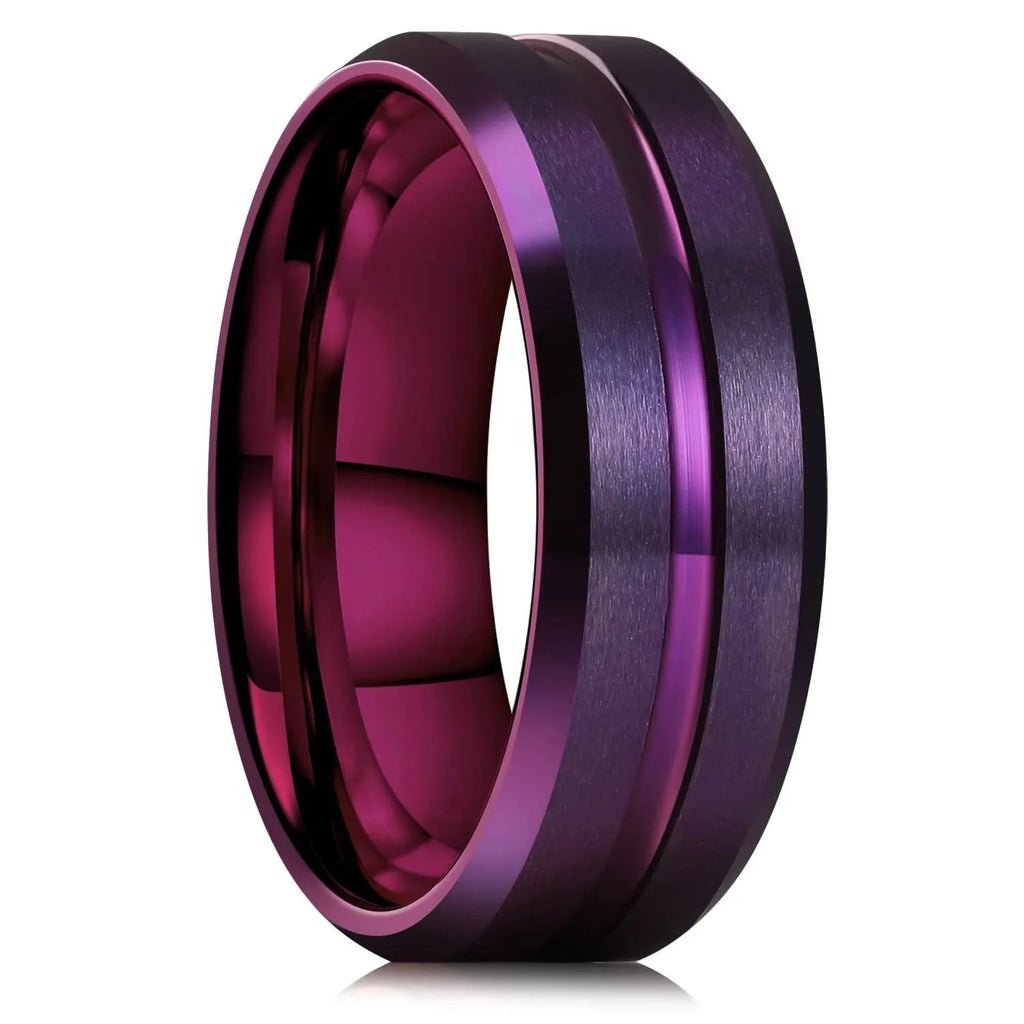 Fashion 8mm Men Stainless Steel Celtic Dragon Rings Inlaid Black Zircon Stone Rings For Men Carbon Fibre Rings Wedding