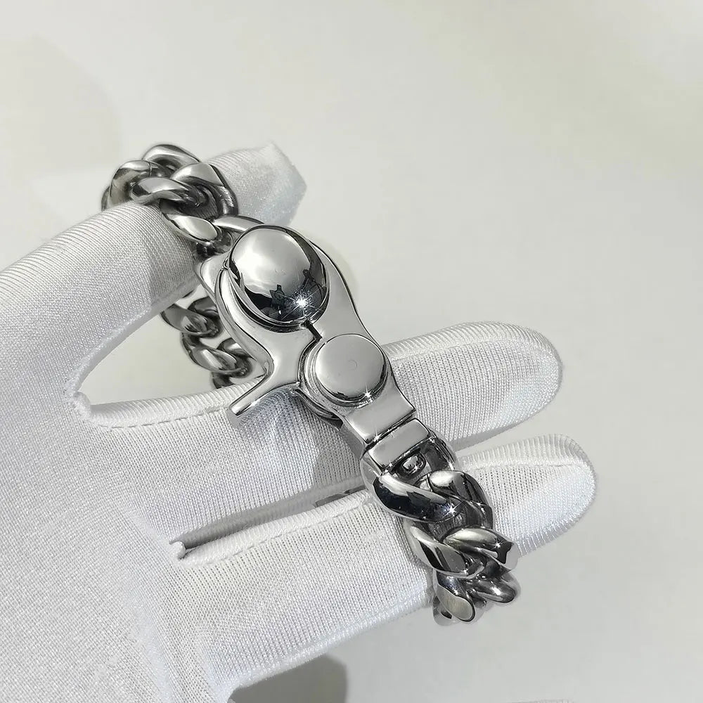 Stainless Steel Cuban Chain Necklace Miami