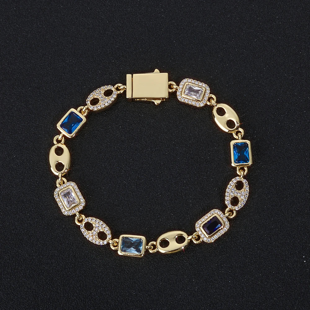 Iced Out Cuban Bracelet Stainless Steel 8MM