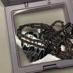 High-quality Stainless Steel Fashionable and Quirky Pendant Necklace for Men, a Hip-Hop Style Personalized Necklace