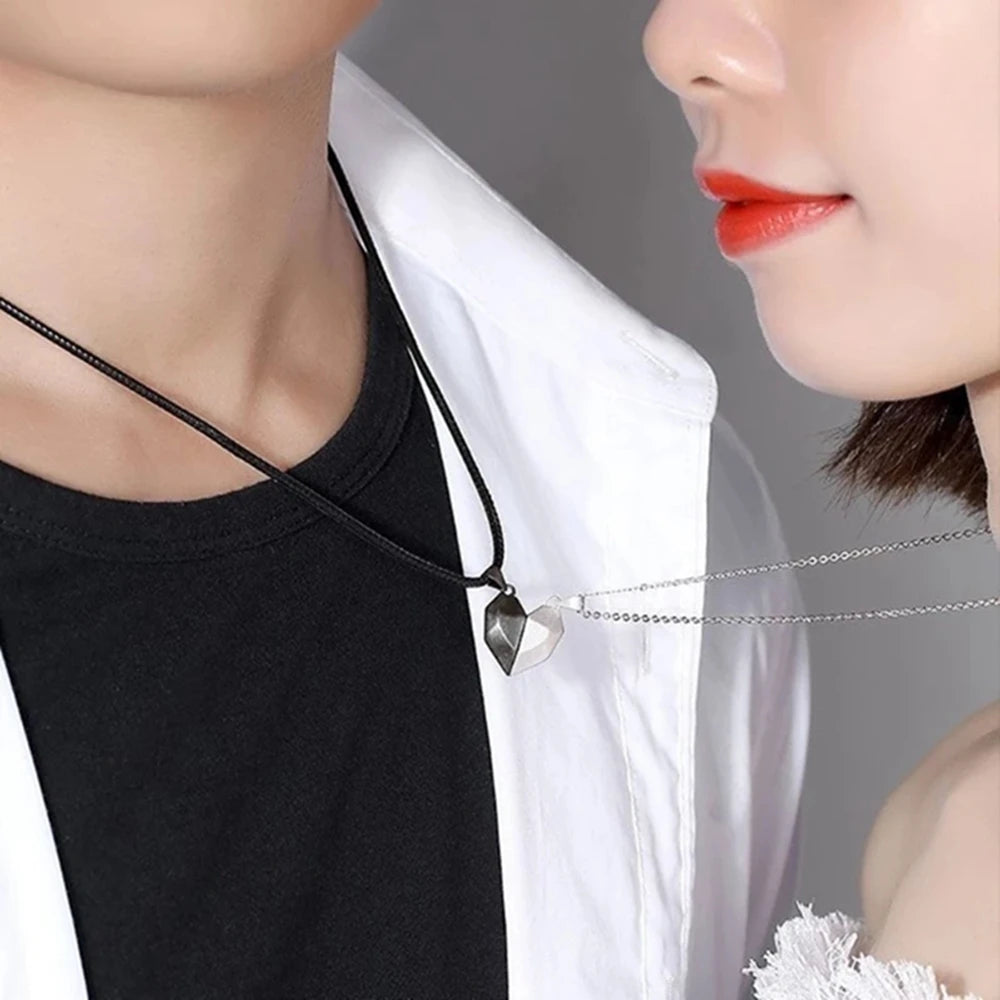 Magnetic Heart Pendant Necklace