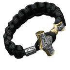 Mjölnir Thor's Hammer Norse Rune Bracelet — Stainless Steel