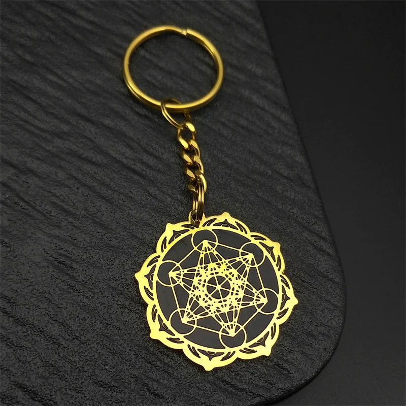 Angel Seal Keyring — Stainless Steel